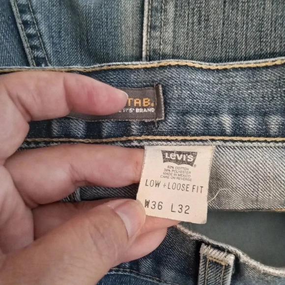 Vintage Levi's silvertab low loose men's baggy jeans size 36(see measurements) - Picture 5 of 8